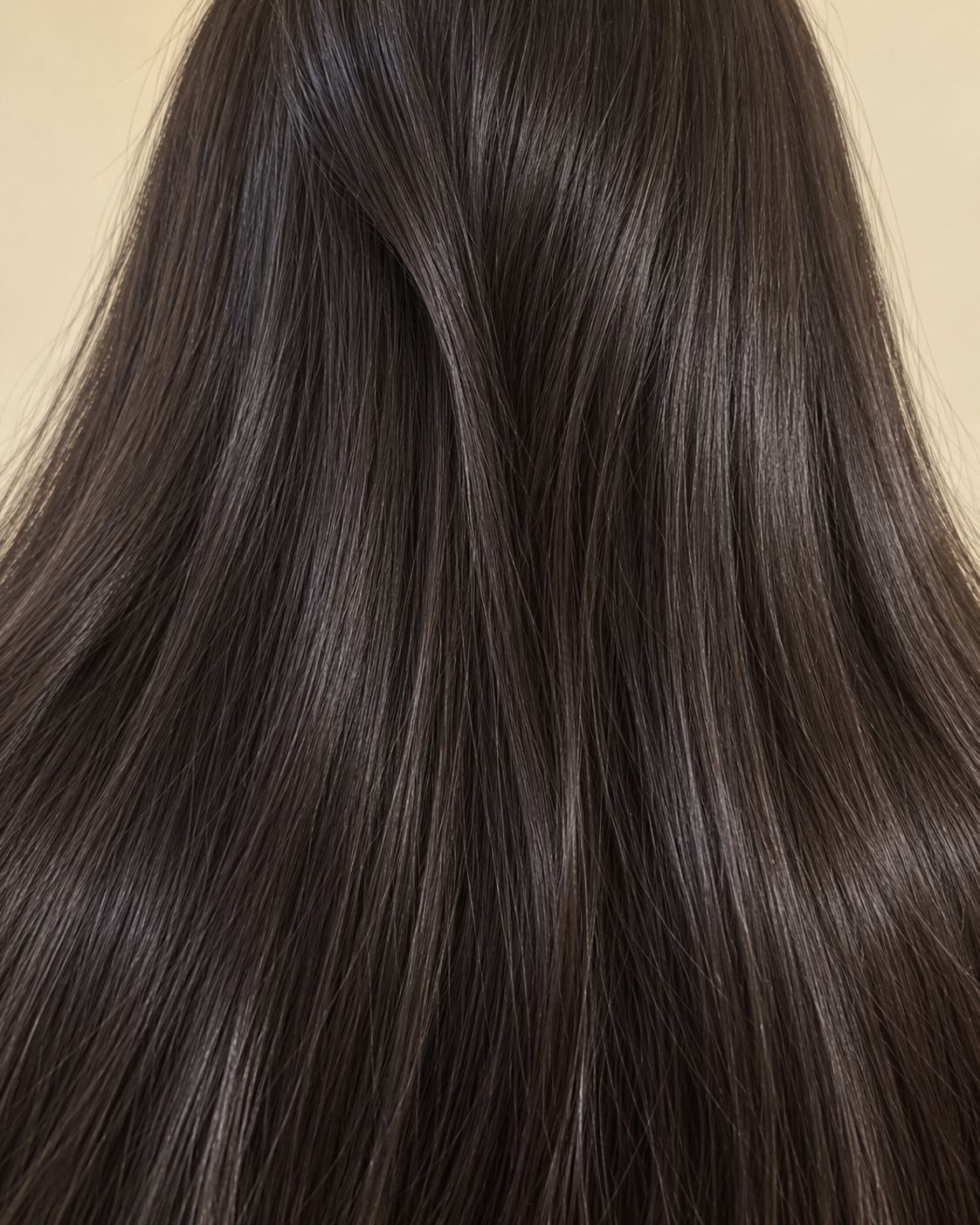 Smooth, shiny hair after SteamGlow